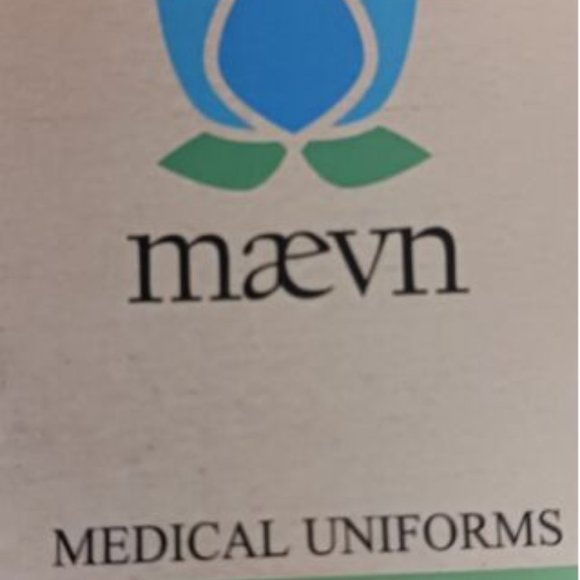 MAEVN White 9026 Scrub Pants Drawstring Back Elastic Flare Leg Size 3XL Waist 44 - Picture 6 of 9